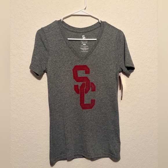 SC Authentic Apparel Tops - University of Southern California Trojans V-Neck Tee